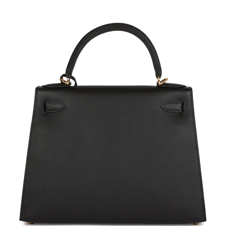 H Kelly Sellier 28 Black Epsom Gold Hardware - Image 3