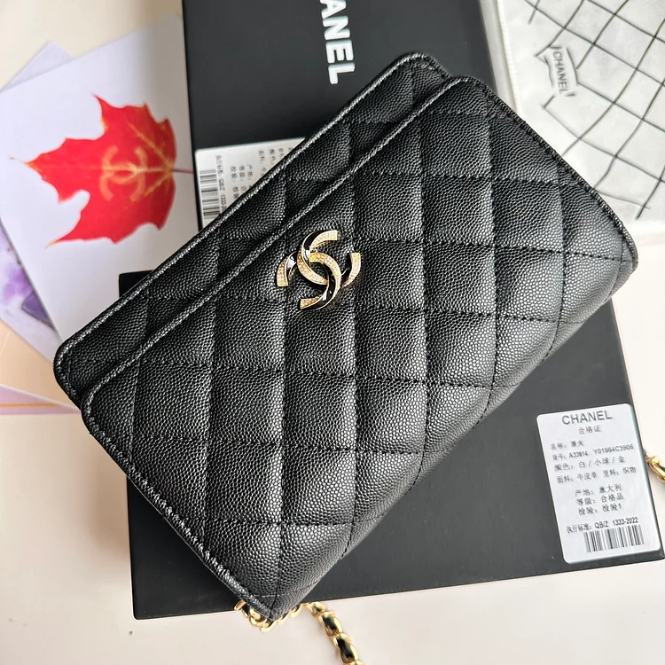 CC new arrival 2024 Woc bag caviar leather size: 19 cm - Image 12