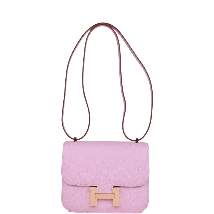 H Constance 18 Mauve Syestre Epsom Rose Gold Hardware - Image 7
