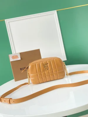 Bur Quilted Leather Small Lola Camera Bag