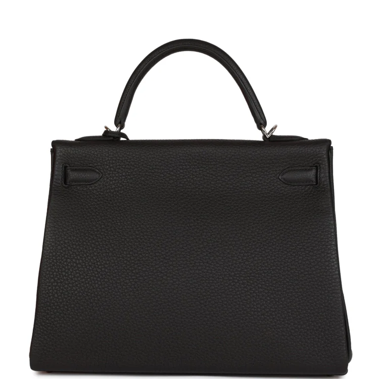 H Kelly Retourne 32cm Black Togo Palladium Hardware - Image 3