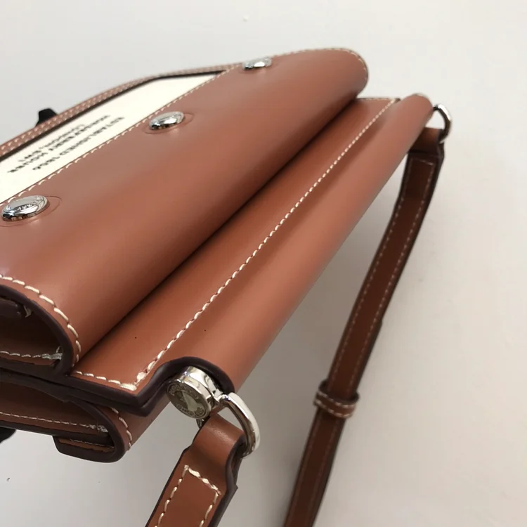 bb Mini Horseferry Print Title Bag With Pocket Detail Malt Brown For Women, Women??s Bags 7.5in/19cm 80146111 - Image 5