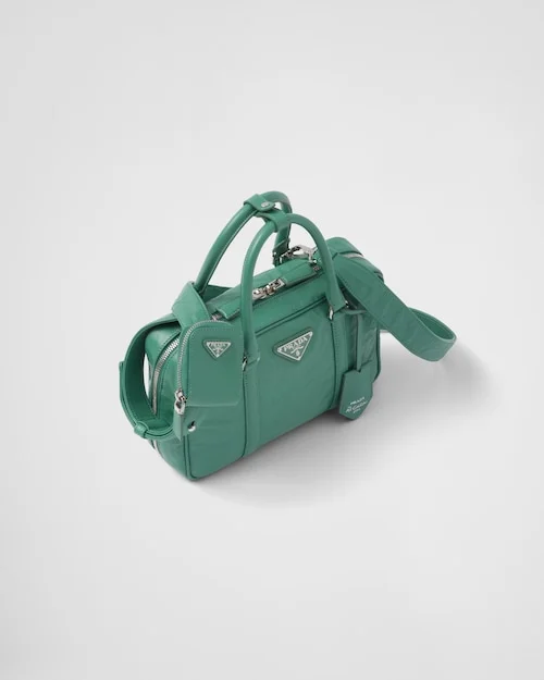 PP Medium antique nappa leather top handle bag ?C Sage Green - Image 4