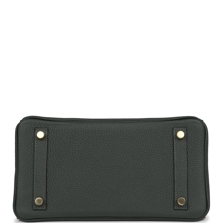 H Birkin 25 Vert Fonce Togo Gold Hardware - Image 5