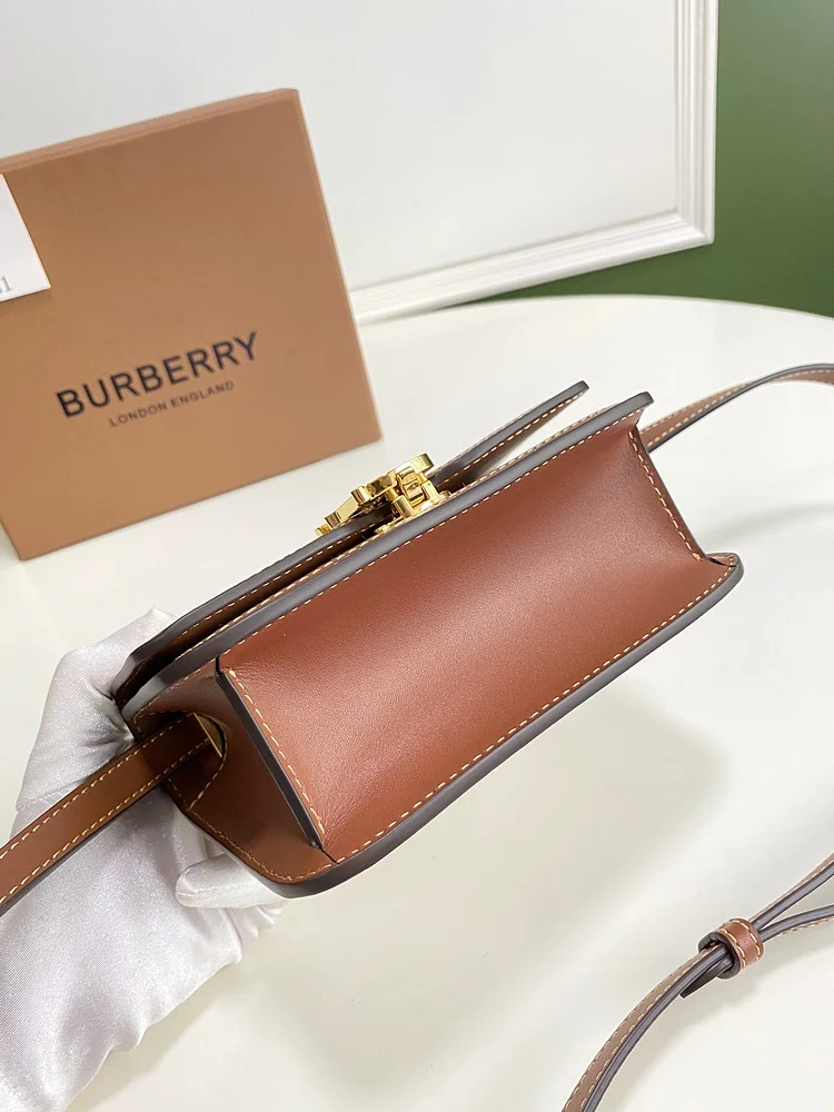 Bur Small Two Tone Canvas Leather TB Bag - Image 5
