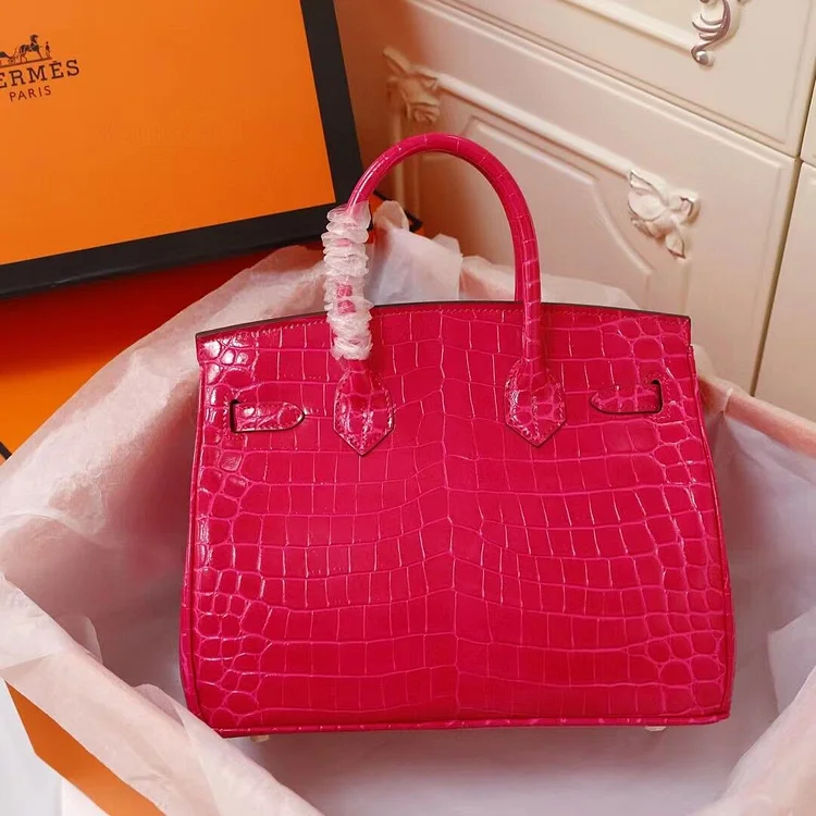 H Birkin 25, 30, 35 Electric Shiny Niloticus Crocodile gold Hardware - Image 17