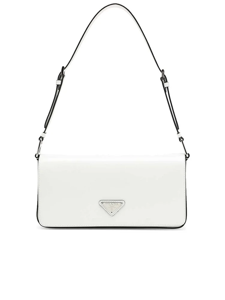 PP Brushed Leather Femme Bag in White N