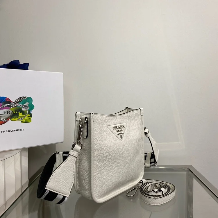 Pra Mini Shoulder Bag White For Women, Women??s Bags 7.9in/20cm - Image 8