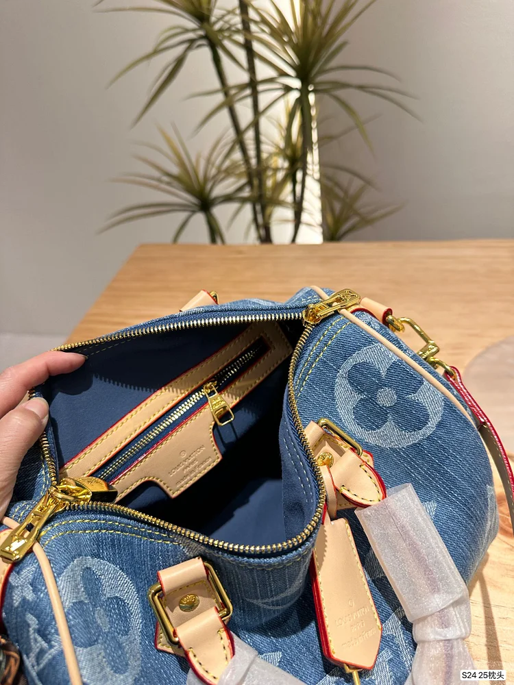 Louis new arrival denim speedy 25 bag - Image 7
