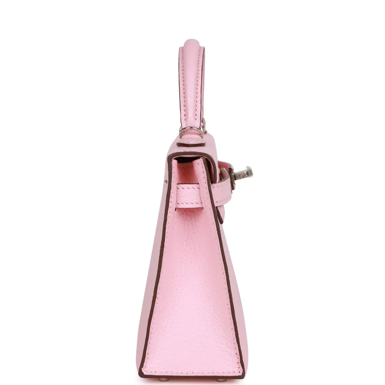 H Kelly Sellier 20 Rose Sakura Chevre Palladium Hardware - Image 2