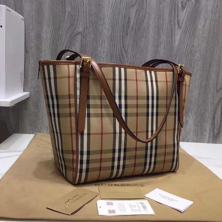 bb The Small Canter Horseferry Check Tote Brown For Women, Women??s Bags 11.6in/29.5cm - Image 7