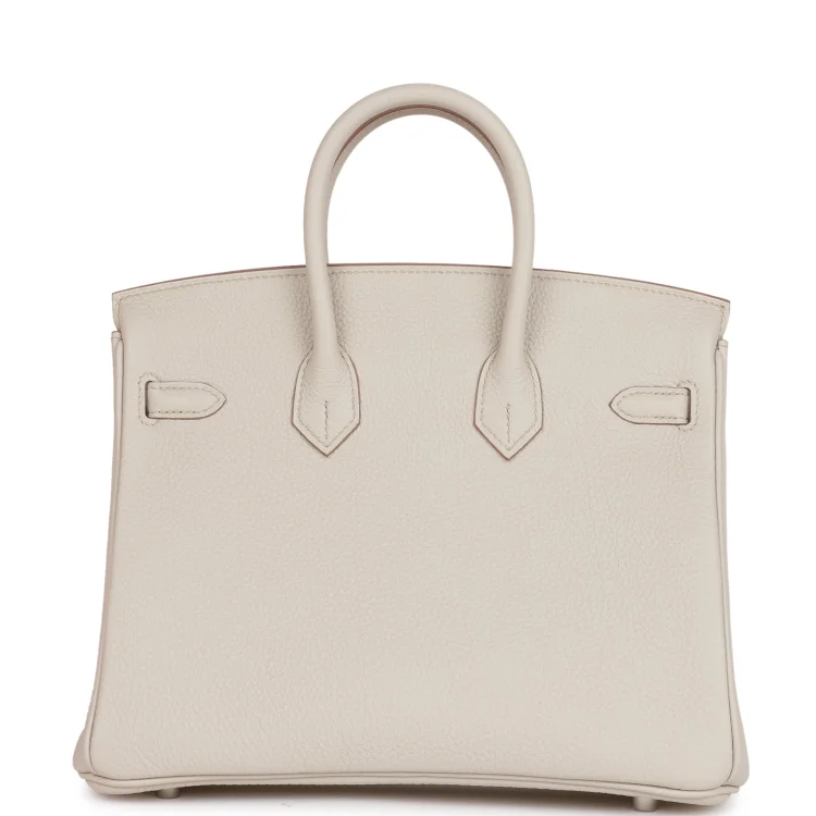 H Birkin 25 Beton Togo Palladium Hardware - Image 3