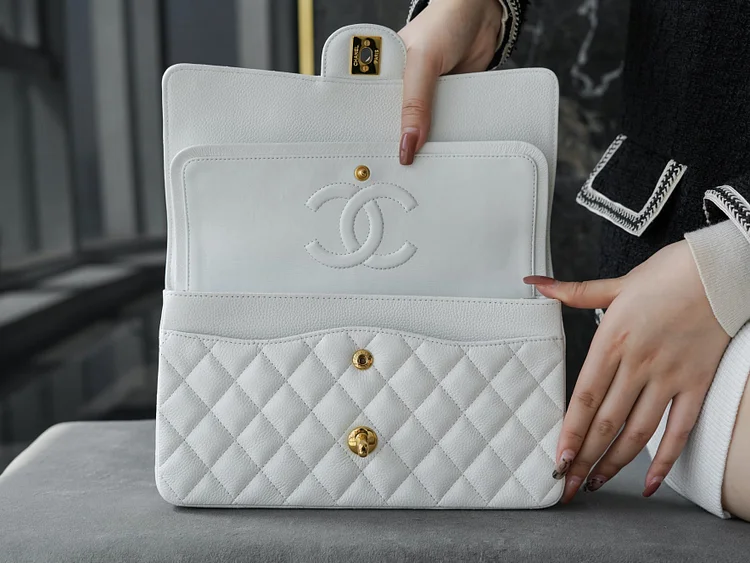 CC CF25 Classic flap bag Caviar leather - Image 15