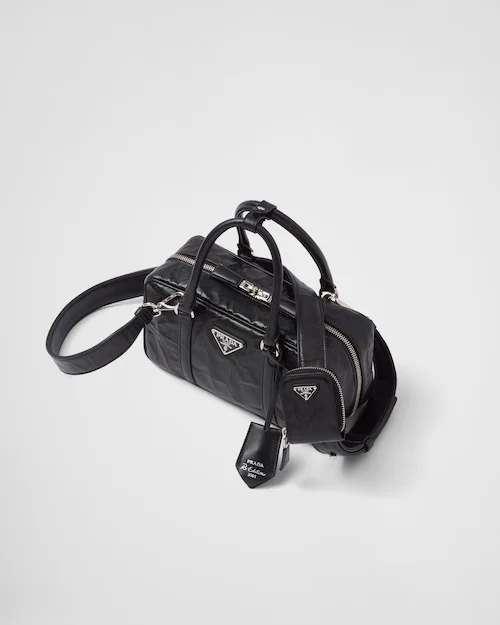 PP Small antique nappa leather top handle bag ?C Black - Image 5