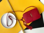 Y Lou Camera Bag In Quilted Leather