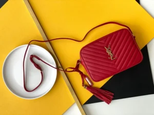 Y Lou Camera Bag In Quilted Leather