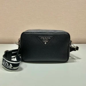 Pra Bag With Shoulder Strap Black For Women, Women??s Bags 8.6in/22cm 1BH082_2DKV_F0002_V_3OM
