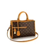 L-bag Monogram Canvas POPINCOURT MM SAFRAN IMPERIAL