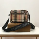 bb Vintage Check And Crossbody Bag For Men, Men??s Bags 8.6in/22cm
