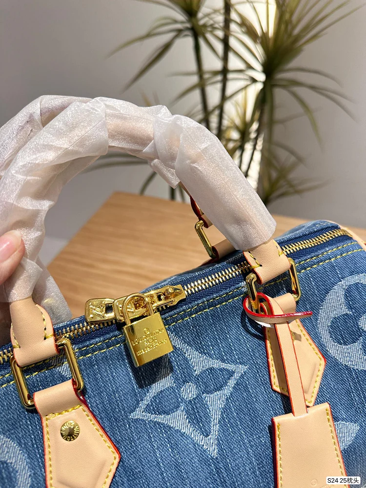 Louis new arrival denim speedy 25 bag - Image 2