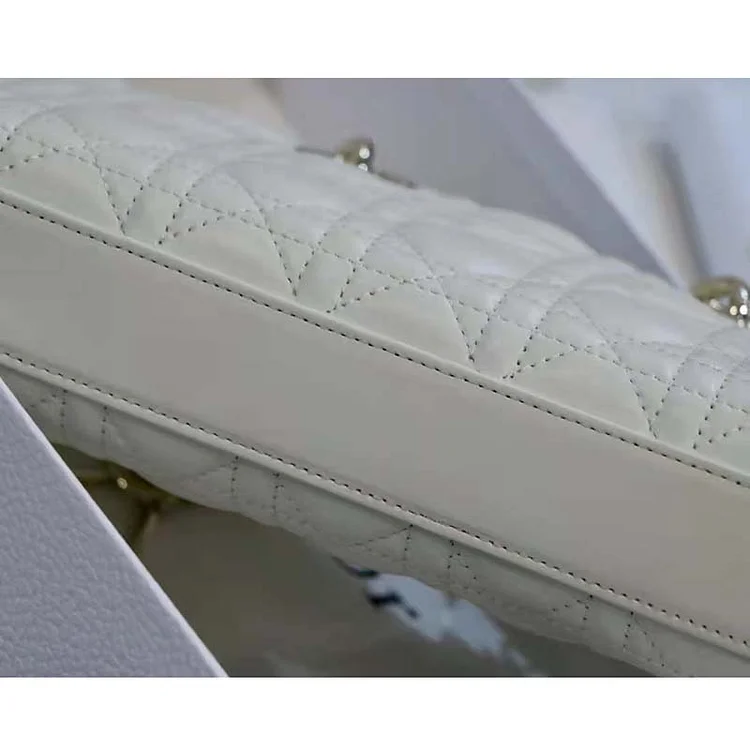 CD Women CD Lady D-Joy Bag Latte Cannage Lambskin - Image 16