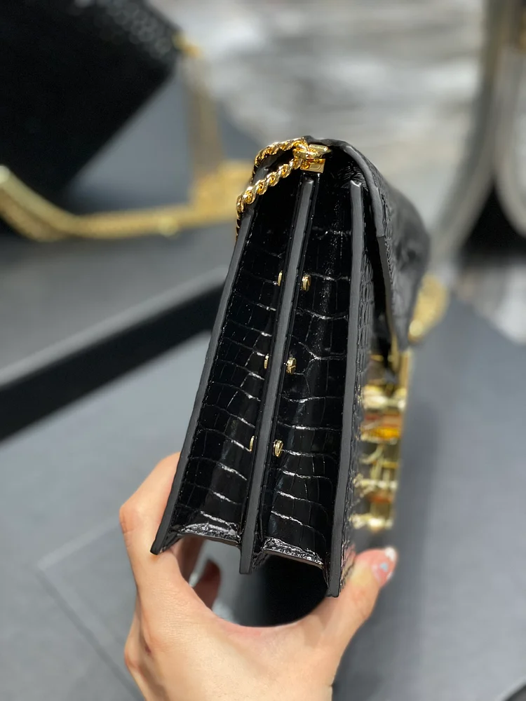 Y Cassandra Medium Chain Bag Black - Image 2