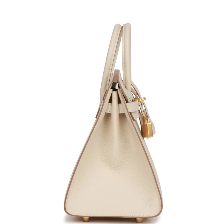 H Birkin Sellier 25 Craie Epsom Gold Hardware - Image 2