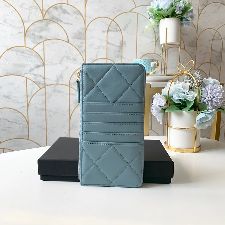 cc 19 Matelasse Phone and Card Case Light Blue Bag For Women 19cm/7.5in - Image 2