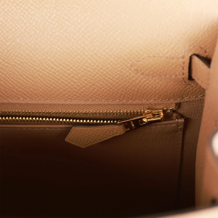 H Kelly Sellier 25 Chai Epsom Gold Hardware - Image 8
